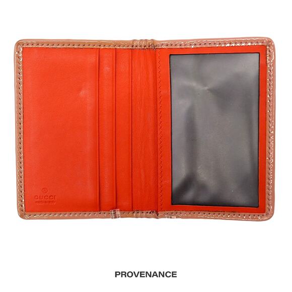 🔴 Gucci GG Supreme Bow Pocket Organizer Wallet - Hot Orange - Picture 5 of 7